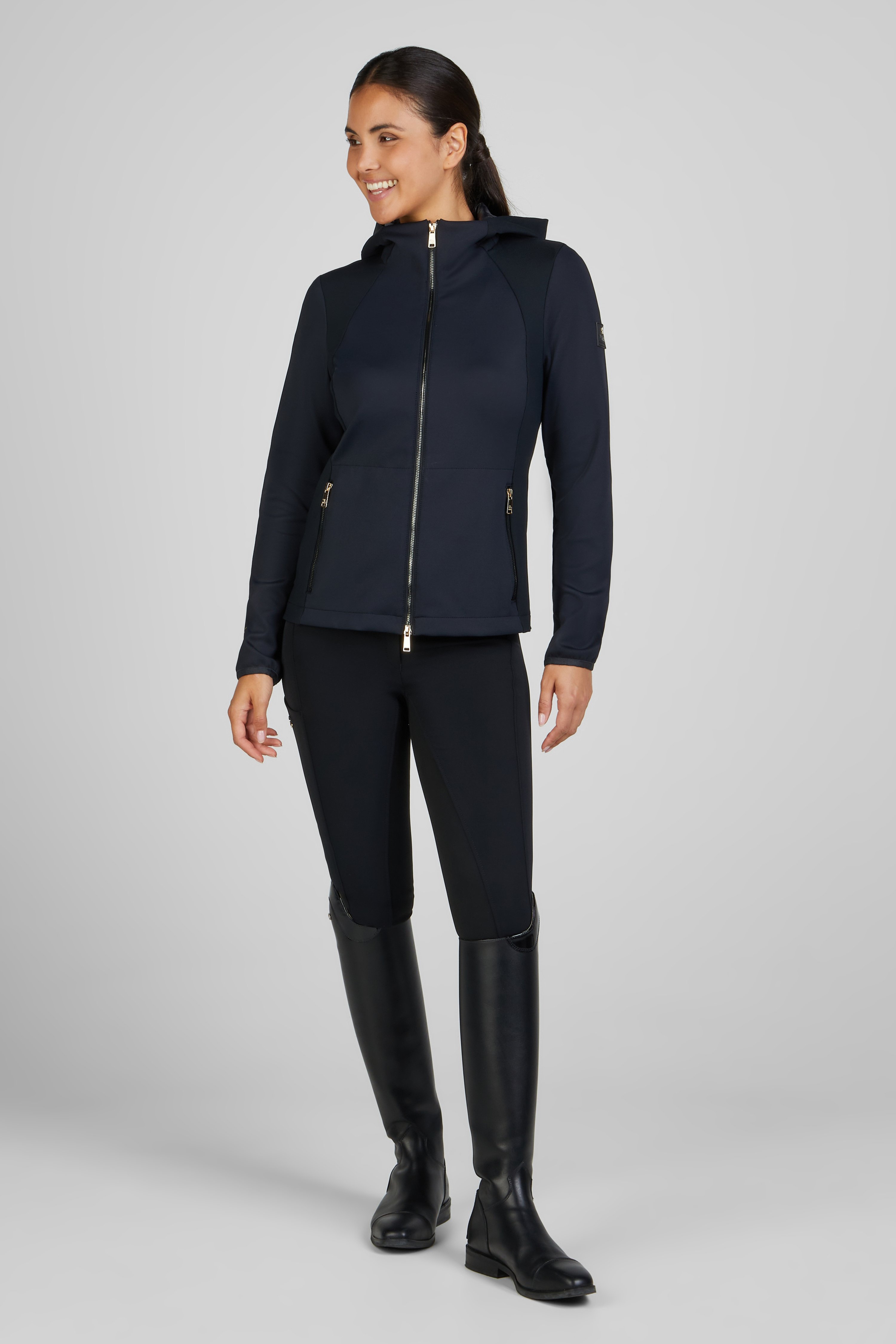 Pikeur Selection 7045 Tech Jersey Jakke - Sort 