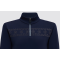 Cavalleria Toscana Junior Fleece Jersey Trning Zip Polo m. Flock Print - Navy 