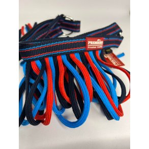 Premiere Halsrem m. Fluestrimler - Bl/Rd/Navy