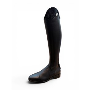 De Niro Tricolore Salentino Quick Ridest�vler - Sort m. Croco, Lak & Swarovski