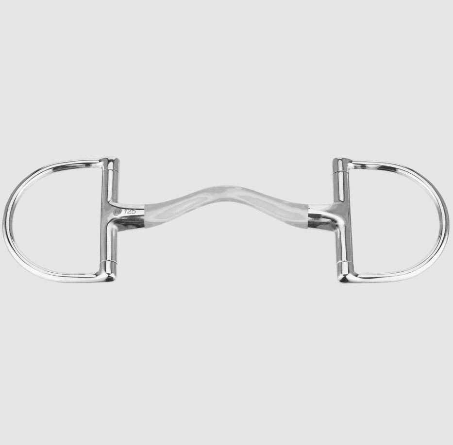 HS Satinox Mullen Mouth D-rings Bid - Stl 