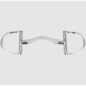 HS Satinox Mullen Mouth D-rings Bid - Stl 