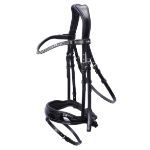 Schockem�hle Siena Trense - Sort m. Lak, Gr� & S�lv