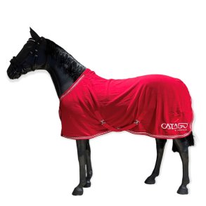 Catago Diamond Fleecetppe m. Logo - Rd m. Hvid 