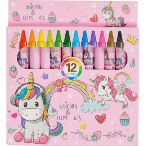 Equipage Unicorn 12-pak Farvekridt 