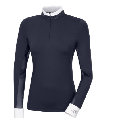 Pikeur Virgine Langrmet Showshirt - Night Blue 